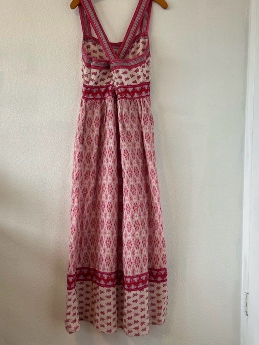 NWT Faherty Gracie Linen Maxi Dress Sz Large $298 MSRP - Picture 8 of 9